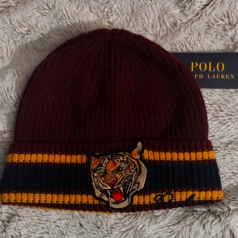 Authentic Polo Ralph Lauren Mens Bengal Mascot Tiger hat